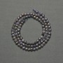Sapphire Bead Coin-Shaped, 4×2.5 mm diameter, on thread, length 39 cm+