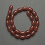 Carnelian barrel beads, 14x10 mm, ± on cord, length 39 cm+