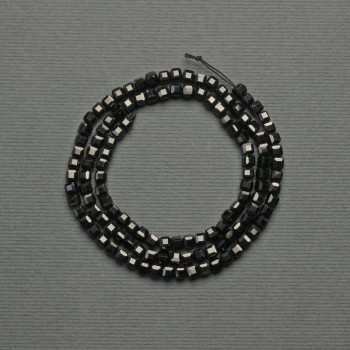 Faceted Tourmaline Beads 3mm Cubes on Thread, Length 39 cm+
