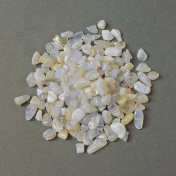 Natural Blue Agate Chip, Undrilled, 8-14×5-8 mm ± (per 100 g ±)