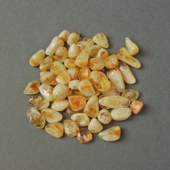 Natural Citrine Stone, Faceted Nuggets, Undrilled, 11-15×8-12 mm ± (per 100 g ±)