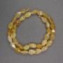 Yellow Agate Bicones Beads, 8×12mm, 39cm Length