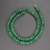 Natural Malachite Rondel Beads, 8x3 mm, 41 cm length ±