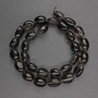 Beads of natural Smoky Topaz, faceted, diameter 12x14 mm, length 40 cm