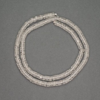 Natural stone beads — rock crystal rondelle, diameter 4.5×2 mm, length 39 cm