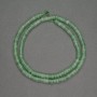 Beads of natural nephrite rondelle, diameter 4x2 mm, length 38 cm
