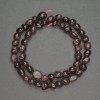 Natural garnet beads, faceted, 6 mm diameter ±, 39 cm length ±