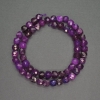 Sugilite Natural Stone Beads - Faceted Cube, 7mm Diameter, 39cm Length