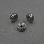 Bead insert, silver metal color, diameter 8×3.5 mm, hole diameter 2 mm