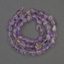 Ametrine faceted beads on thread, diameter 6–10×5–8 mm, length 40 cm +