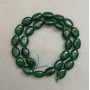 Chrysoprase Oval Beads, diameter 13x10mm, on thread, length 39cm+