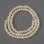 Beads from natural river pearls 4x5 mm, 36 cm long on a thread