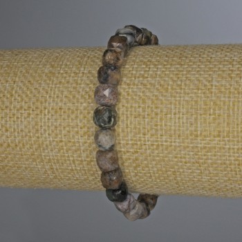 Браслет Петерсит гранований кубик, діаметр 7х7мм+-, довжина 18см+- стрейч