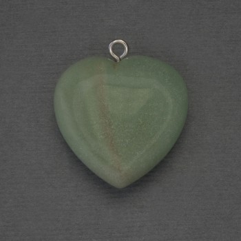 Pendant Heart Jade 25x25x27mm+