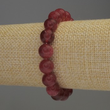 Браслет Турмалін гладка кулька, діаметр 10мм+-, довжина 18см стрейч