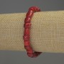 Coral rubble bracelet, 5–8×8 mm diameter, 18 cm length, stretch