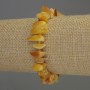 Amber Chip Bracelet 8–13 × 4–5 mm with 3 mm seed beads, elastic, 18 cm