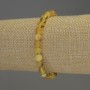 Amber bracelet with smooth beads — diameter 7mm, length 18cm, stretch