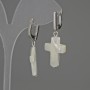 Perlamurt Cross Earrings 20x16mm+-, Length 38mm+