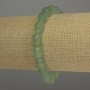 Jade bracelet with faceted beads, diameter 11×8 mm, length 18 cm stretch