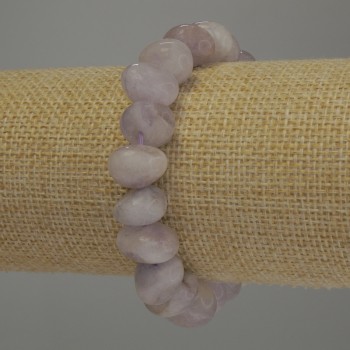 Браслет Аметист галтівка, діаметр 11х9мм+-, довжина 18см стрейч