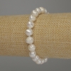 Freshwater Pearl Bracelet, diameter 9×8 mm, length 18 cm (stretch)