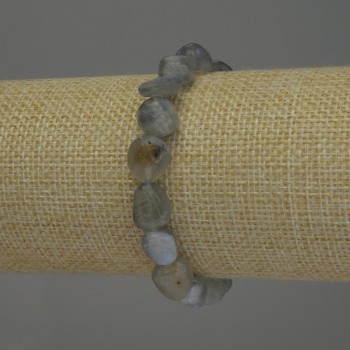 Браслет Лабрадор галтівка, діаметр 10-12х9мм+-, довжина 18см стрейч