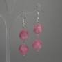 Faceted Tourmaline Earrings, 12mm diameter, 48mm length