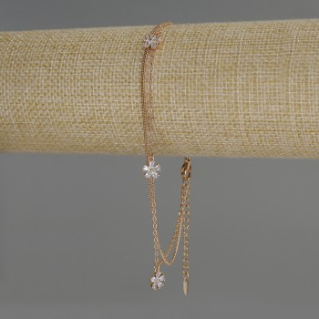 Double Anklet Xuping 18K Gold Plated, length 23-28 cm