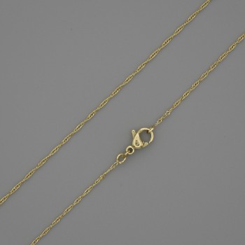 Xuping Chain 18K Gold Plating, Thickness 0.5 mm, Length 48 cm