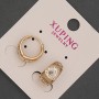 Earrings Xuping Gold-Plated 18K and Rhodium 8x14mm+
