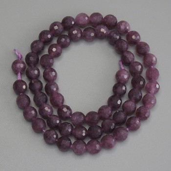 Tourmaline Beads, Faceted Round 6mm on Thread, Length 37 cm+