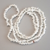 White Quartz Chip Beads, diameter 4-7 × 3 mm, length 86 cm on thread