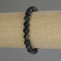 Sun Obsidian Bracelet, Natural Stone, Faceted Beads, 8 mm Diameter, 18 cm Length (Stretch)