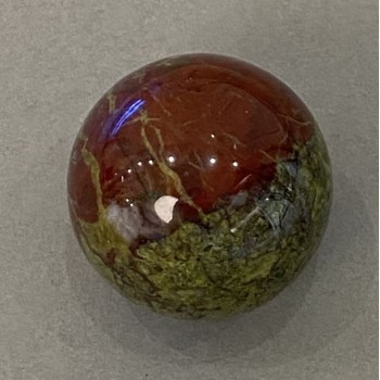 Dragon's Blood Jasper Sphere, 30mm diameter+