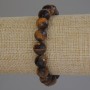 Tiger's Eye Bracelet with Faceted Beads, 10 mm, 18 cm, Stretch