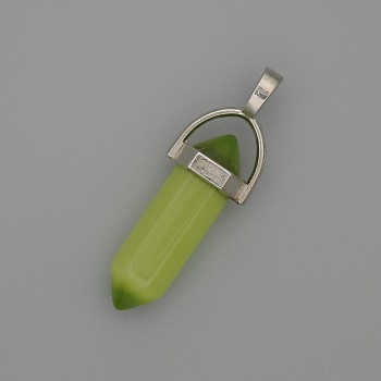 Кулон Котяче Око шестигранник кристал куля 8х31х41мм+