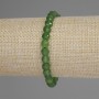 Chrysoprase bracelet with faceted coin beads, 6 mm diameter, 18 cm length, stretch