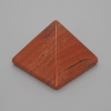 Red Jasper Pyramid, Natural Stone, 30x30 mm length, 25 mm width