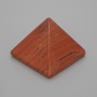 Red Jasper Pyramid, Natural Stone, 30x30 mm length, 25 mm width