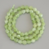 Chrysoprase Olivine Faceted Diamond Beads, 6×5 mm diameter, on thread, length 37 cm