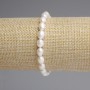 Bracelet of freshwater pearls, 7.5–8×6 mm, 18 cm length, stretchy