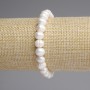 Bracelet with Freshwater Pearls 9.5×8 mm, 18 cm length, stretch