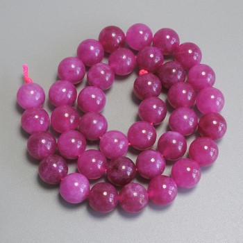 Tourmaline beads, smooth ball, diameter 10mm ± on thread, length 38 cm+
