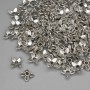 Bead caps for beads, silver metal color, 7×1 mm diameter with 1.5 mm hole, packaging 20 g (~159 pcs)