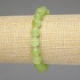 Peridot Bracelet with Faceted Beads 10mm, 18 cm Stretch