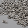 Pendant in silver-colored metal, diameter 7×4.5 mm, bail opening 1.5 mm, packaging 84 pcs