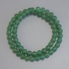 Smooth Jade Beads, 6 mm Diameter, 38 cm Length on Thread