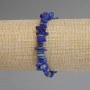 Azurite Chip Bracelet 4-8×1-3 mm, 18 cm stretch