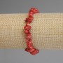 Bracelet Coral Chips 5-10×2-5 mm, length 18 cm, stretchy